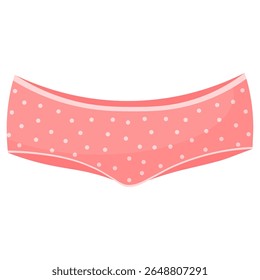 Vector cartoon image of women's panties. Hygiene element for your design