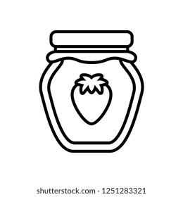 Vector Cartoon Jam Icon Isolated On White Background