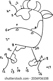 Vektorgrafik mit Zahlen und Vorschulaktivitäten
