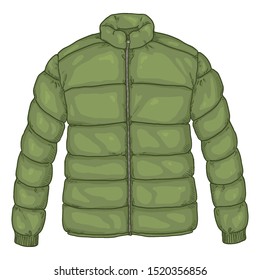 puffer jacket cartoon