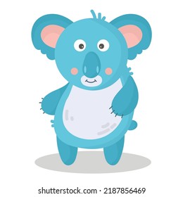 Vector cartoon koala. African animal. funny kind koala bear. Funny cute Adorable little african animal for fashion print, kids wear, nursery, poster, invitation, greeting card design