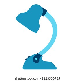 Vector Cartoon Lamp Isolated On White Background