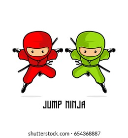 Vector Cartoon Logo Ninja 