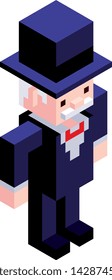 Vector Cartoon Low Poly Man Character