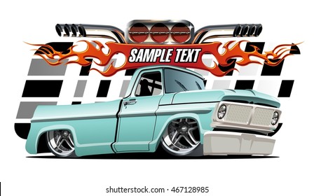 Vector cartoon Lowrider. EPS-10 separated by groups and layers with transparency effects for one-click repaint