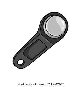 Vector Cartoon Magnetic Key