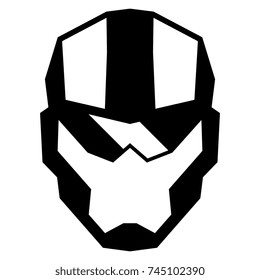 Vector Cartoon Mask Isolated On White Background