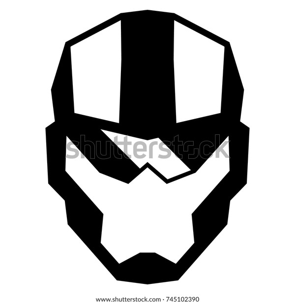 Vector Cartoon Mask Isolated On White Stock Vector (Royalty Free ...