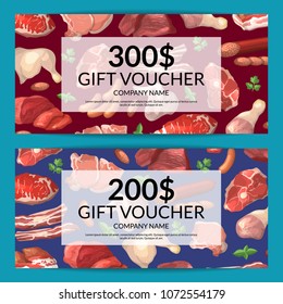 Vector cartoon meat elements discount