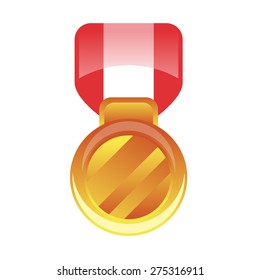 Vector cartoon medal icon