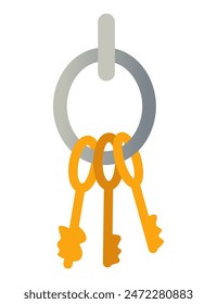 Vector cartoon medieval prison, torture object. Vector element isolated on white