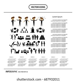 vector cartoon meeting and talking symbol   