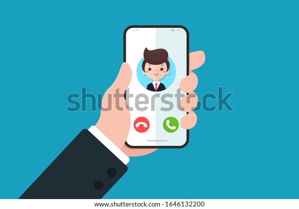 Vector Cartoon Mobile Phone Screen During Stock Vector (Royalty Free ...