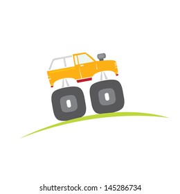 Vector Cartoon Monster Truck