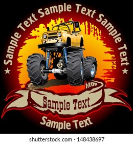 Vector Cartoon Monstertruck