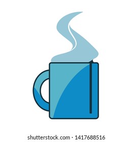 Vector Cartoon Mug Icon Emoji Isolated Illustration