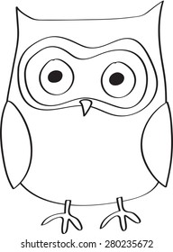 vector cartoon owl