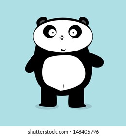 Vector cartoon Panda character
