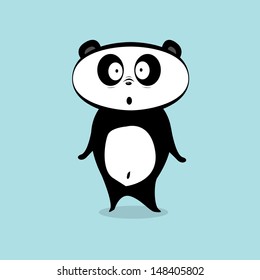 Vector cartoon Panda character