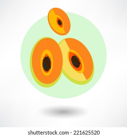 Vector Cartoon Papaya