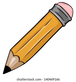 vector cartoon pencil