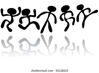 vector cartoon people.