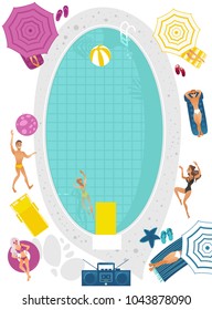 Cartoon Swimming Pool Images, Stock Photos & Vectors  Shutterstock