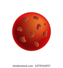 Vektorgrafik-Planet. Farbige Reihe von isolierten Objekten. Weltraumhintergrund. Fantasy-Planeten