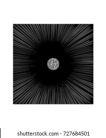 Vector cartoon of planet Mercury