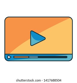 Vector Cartoon Play Icon Emoji Isolated Illustration
