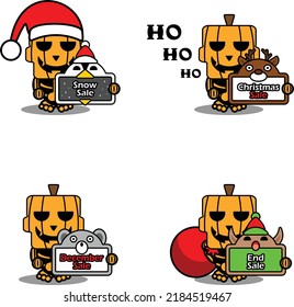 vector cartoon pumpkin mascot character halloween cute skull set bundle christmas sale