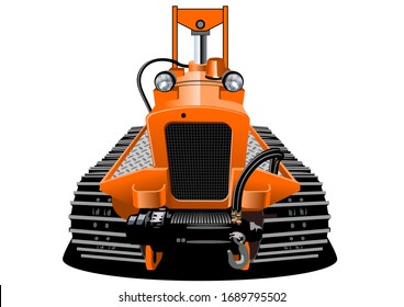 Vector Cartoon radio controlled crawler. 