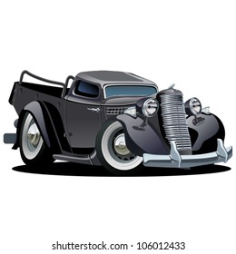 Vector Cartoon Retro Pickup