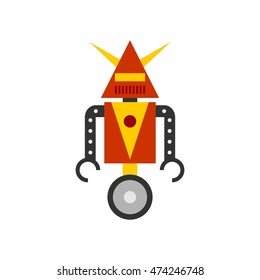 Vector Cartoon Robot Design Icon. Toy robots vector