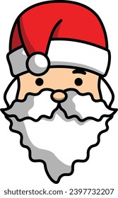 caricatura vectorial santa claus navidad saludo por celebración de navidad