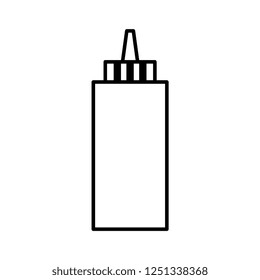 Vector Cartoon Sauce Icon Isolated On White Background