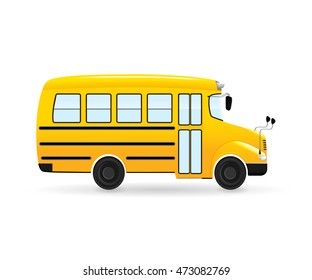 Illustration School Kids Riding Yellow Schoolbus Stock Vector (Royalty ...