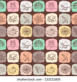 vector cartoon seamless pattern for cute wallpapers