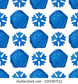 vector cartoon seamless pattern Winter clip art