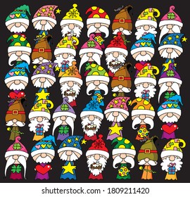 vector cartoon seven dwarfs picture