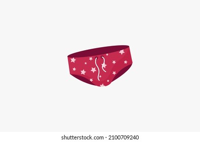 	
Vector Cartoon Shorts Icon Isolated On White Background