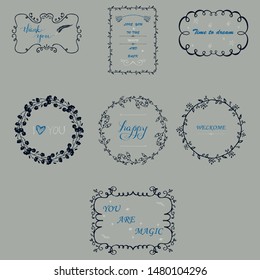 Vector cartoon sketch illustration with motivation lettering phrase. Perfect for postcard, Valentine's day, anniversary, birthday, baby book