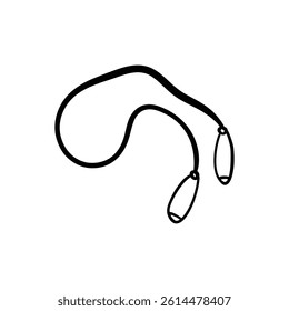 vector, cartoon of a snake on a white background