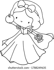 Free Free Snow White Holding Apple Svg 837 SVG PNG EPS DXF File