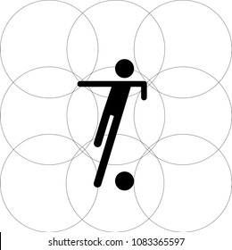 Vector cartoon soccer icon