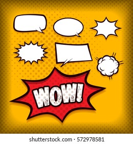 Colección de burbujas de discursos de dibujos animados.