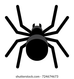 Vector Cartoon Spider Emoji Isolated On White Background