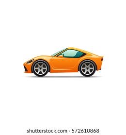 Vector cartoon sport car
