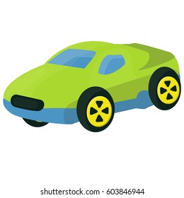 Vector Cartoon Sport Car Toy