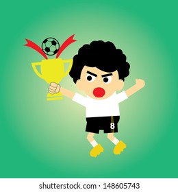 vector cartoon sport champions cup 